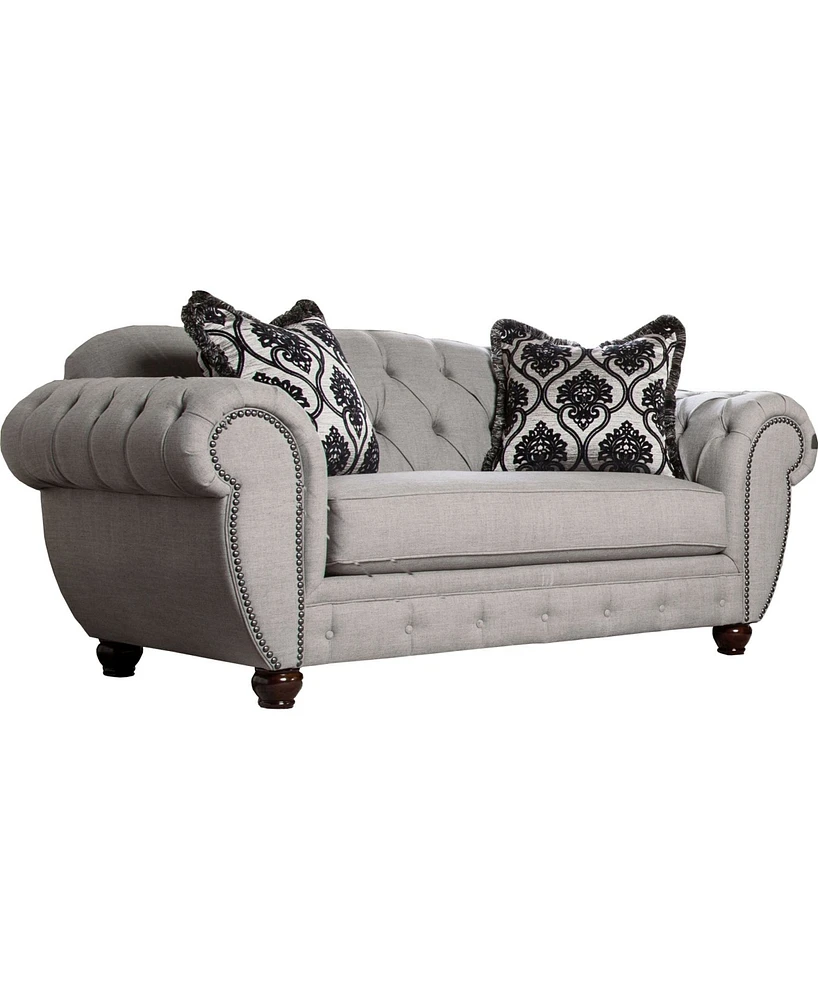 Furniture of America Vaeda Upholstered Love Seat