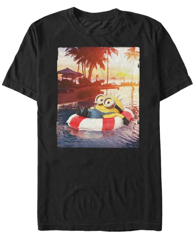 Fifth Sun Minions Men's Jerry Sunset Float Short Sleeve T-Shirt