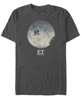 Fifth Sun E.t. the Extra-Terrestrial Men's Infamous Flying Bike Scene Silhouette Logo Short Sleeve T-Shirt