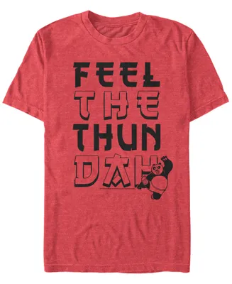 Fifth Sun Kung Fu Panda Men's Po Feel The Thundah Short Sleeve T-Shirt