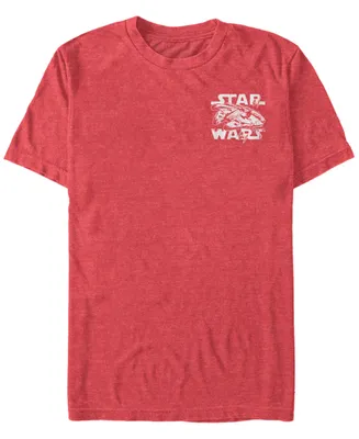 Fifth Sun Star Wars Men's Millennium Falcon Left Chest Logo Short Sleeve T-Shirt
