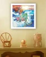 Trendy Decor 4u Sunset Mermaid By Bluebird Barn Ready To Hang Framed Print Collection