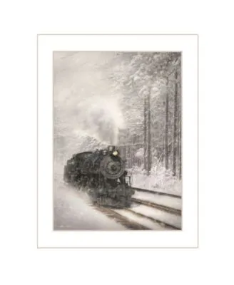 Trendy Decor 4u Snowy Locomotive By Lori Deiter Ready To Hang Framed Print Collection