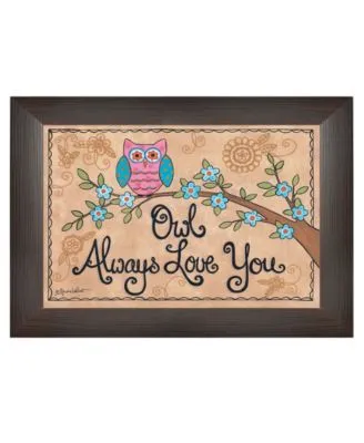 Trendy Decor 4u Owl Always Love You By Annie Lapoint Printed Wall Art Ready To Hang Collection