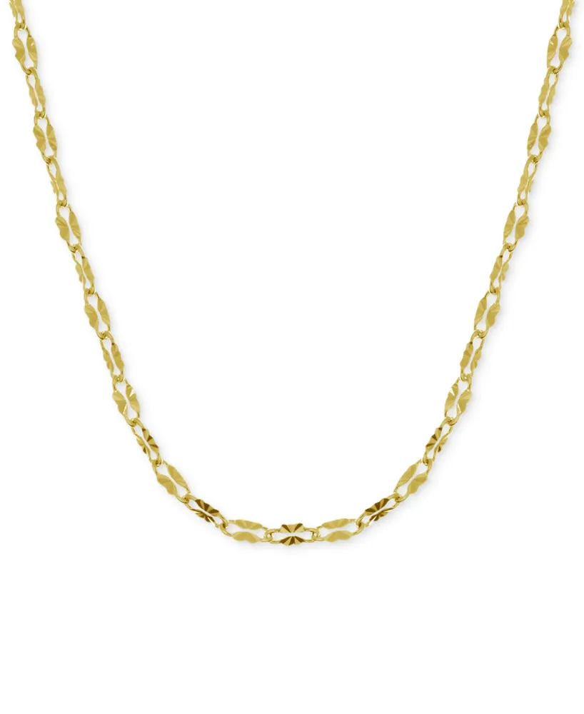 And Now This Mirror Link 18" Chain Necklace Silver-Plate or Gold Plate