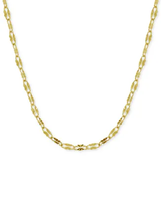 And Now This Mirror Link 18" Chain Necklace Silver-Plate or Gold Plate