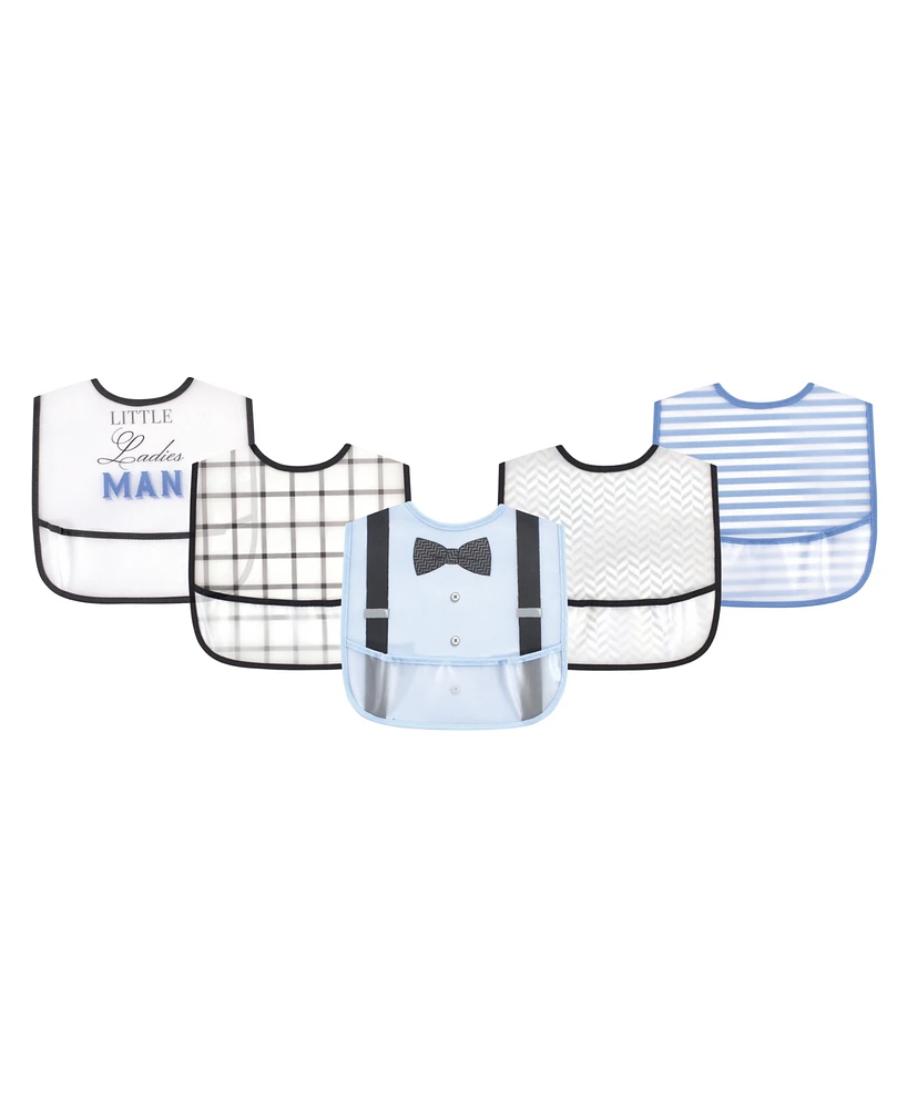 Little Treasure Baby Boys Ladies Man Bibs, Pack of 5