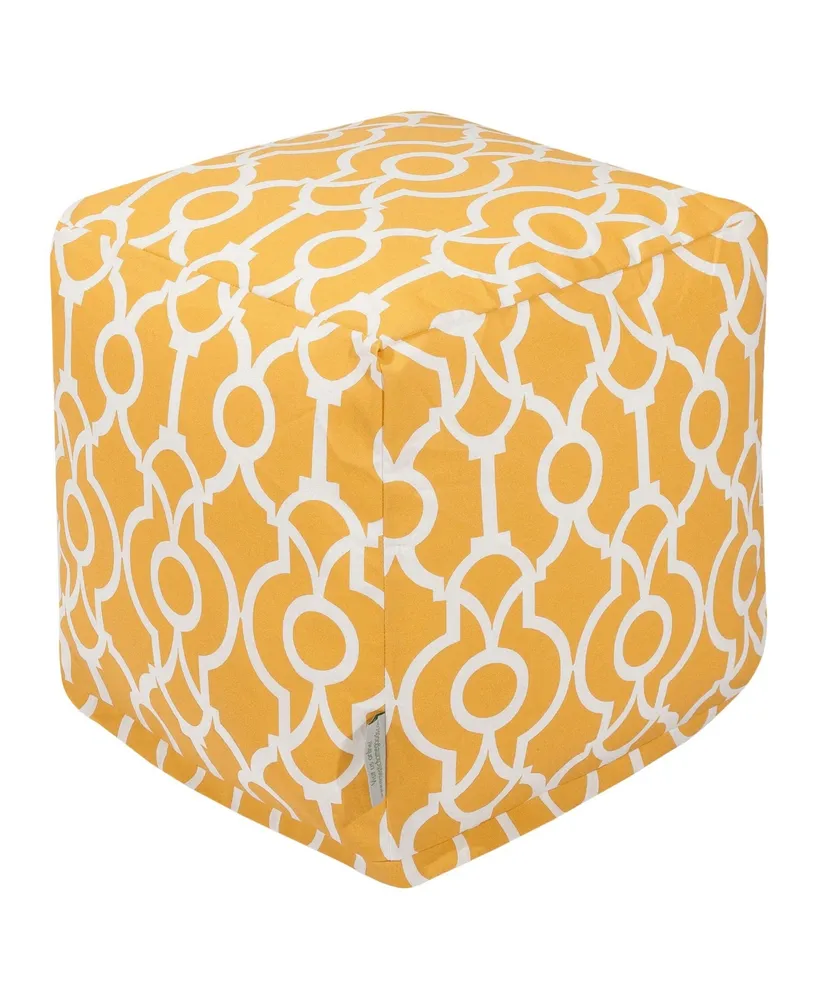 Majestic Home Goods Athens Ottoman Pouf Cube 17" x