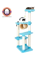 Armarkat Real Wood Cat Climber, Cat Jungle Tree With Platforms