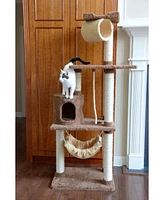 Armarkat X7001 Premium Cat Tree with Scratch Posts and Hammock, 70 Inches Height