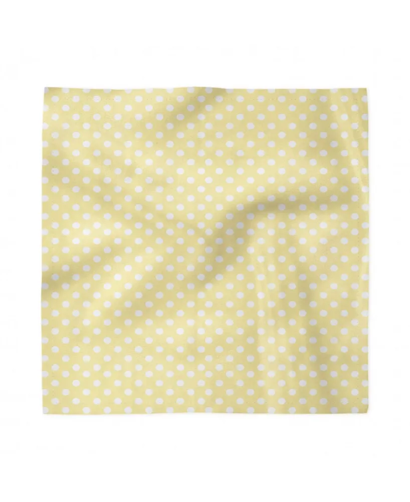 Ambesonne Polka Dots Set of 4 Napkins, 12" x 12"