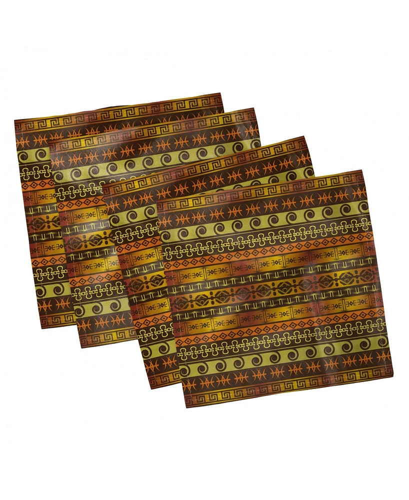 Ambesonne Primitive Set of 4 Napkins, 12" x 12"
