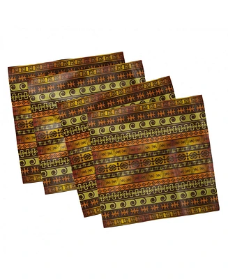 Ambesonne Primitive Set of 4 Napkins, 12" x 12"