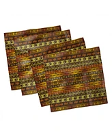 Ambesonne Primitive Set of 4 Napkins, 12" x 12"