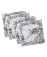 Ambesonne Mermaid Set of 4 Napkins