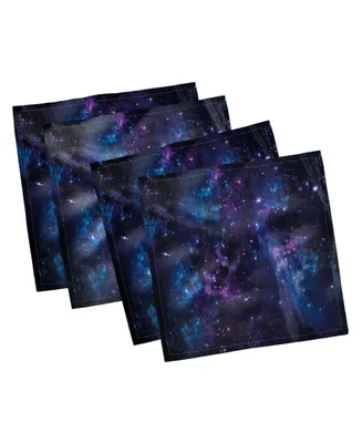 Ambesonne Space Set of 4 Napkins, 12" x 12"