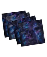 Ambesonne Space Set of 4 Napkins, 12" x 12"