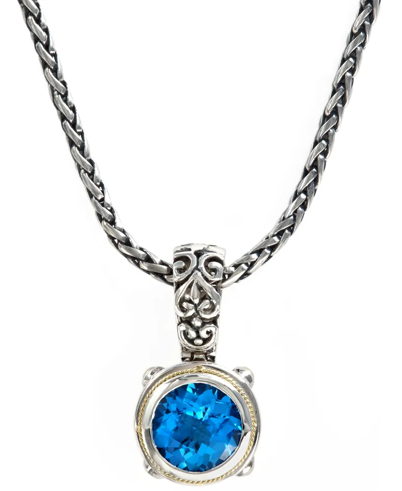 Balissima by Effy Blue Topaz Round Pendant (5