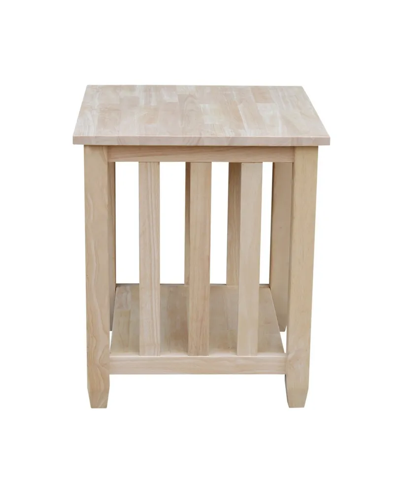International Concepts Mission Tall End Table