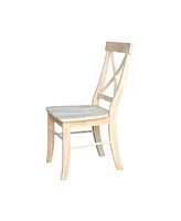 International Concepts X-Back Chairs, Set of 2