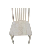 International Concepts Steambent Mission Chairs, Set of 2