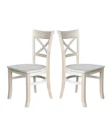 International Concepts Charlotte X-Back Chairs, Set of 2