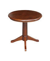 International Concepts 30" Round Top Pedestal Table