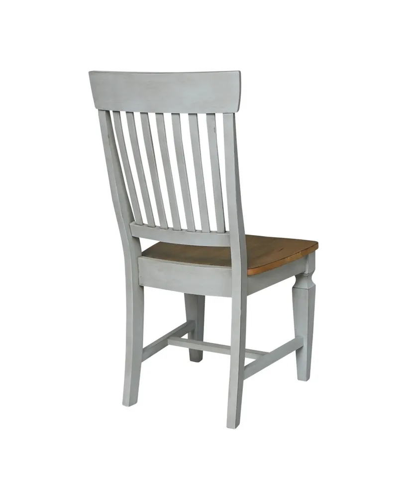 International Concepts Vista Slat Back Chairs, Set of 2