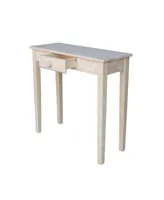 International Concepts Rectangular Hall Table with Drawer