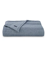 Nautica Chevron Stripe Yarn Dye Cotton Blanket