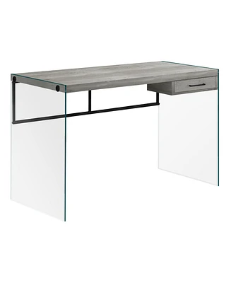 Monarch Specialties Computer Desk - 48" L Glass Panels