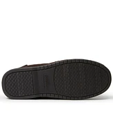 Dearfoams Men's Toby Microsuede Moccasin House Shoe Slipper