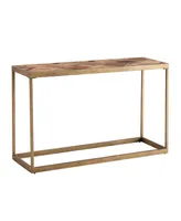 Southern Enterprises Courtland Wood Patchwork Console Table