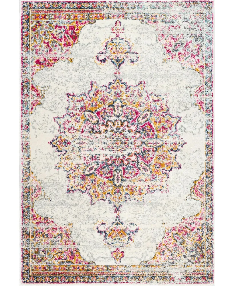 nuLoom Bodrum Vintage-Inspired Medallion Leola 3' x 5' Area Rug