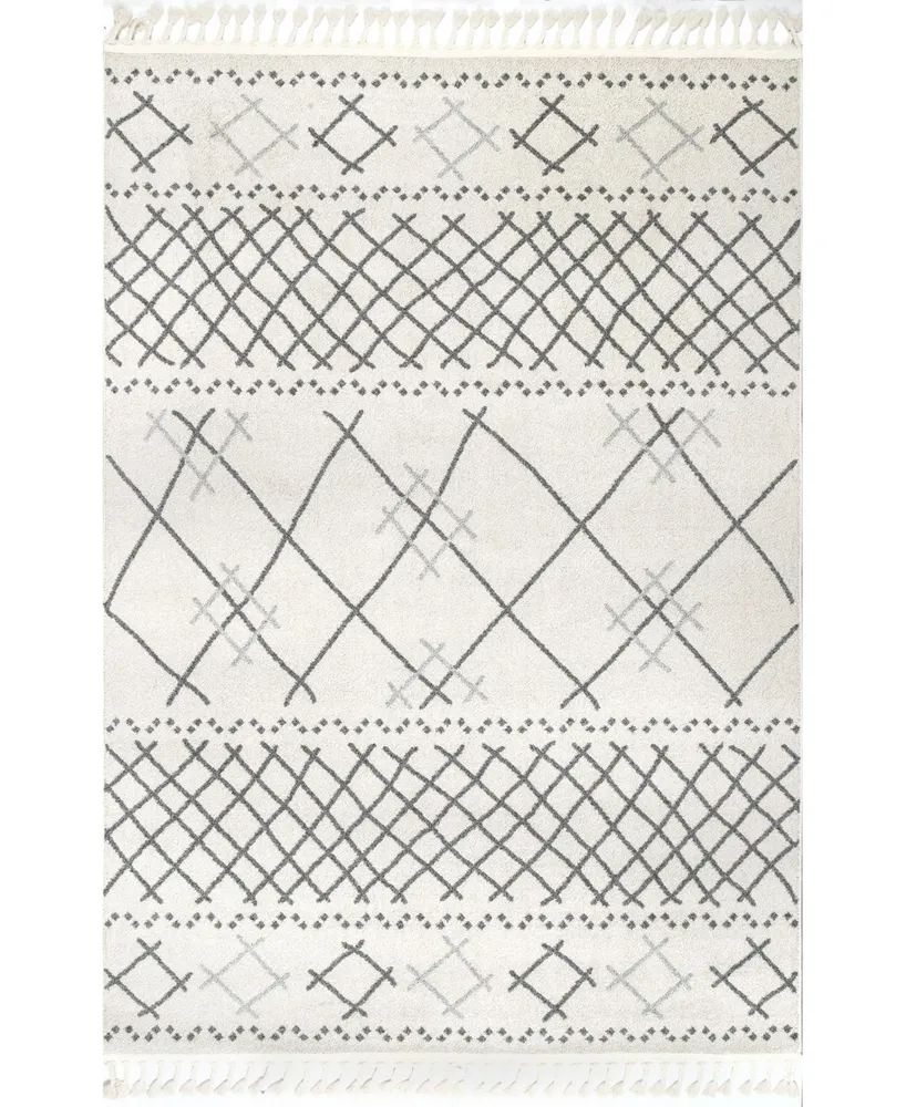 nuLoom Nazca Finola Trellis Beige 4' x 6' Area Rug