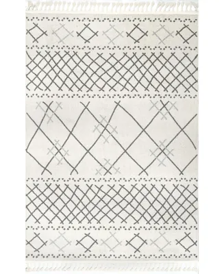 nuLoom Nazca Finola Trellis Beige 4' x 6' Area Rug