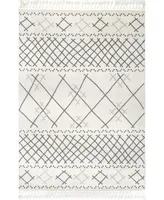 nuLoom Nazca Finola Trellis Beige 4' x 6' Area Rug