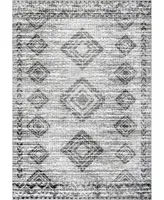 nuLoom Creek Transitional Apolline Gray 5' x 8' Area Rug