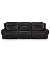 Lenardo 3-Pc. Leather Sofa with 3 Power Motion Recliners