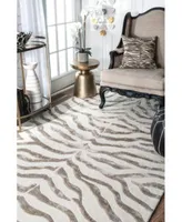 Nuloom Feral Hand Tufted Plush Zebra Area Rug