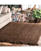 nuLoom Natura Collection Chunky Loop 4' x 6' Area Rug