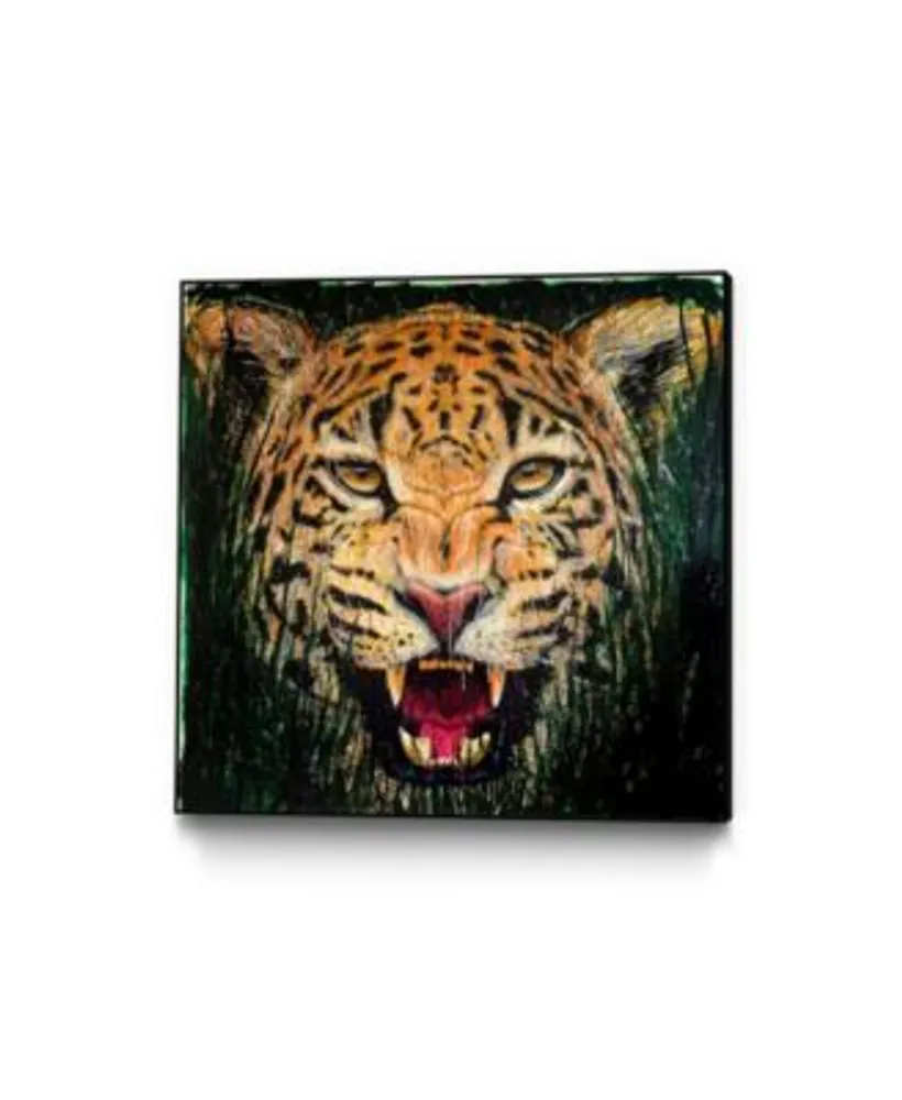 Eyes On Walls Dino Tomic Jaguar Art Block Framed Canvas