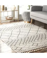 nuLoom Nazca Finola Trellis Beige 4' x 6' Area Rug