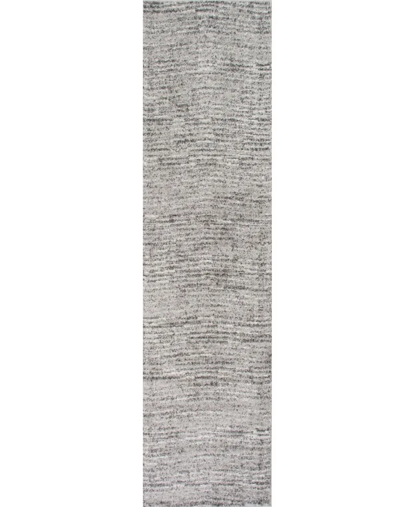 nuLoom Smoky Contemporary Sherill Ripple Gray 7'6" x 9'6" Area Rug