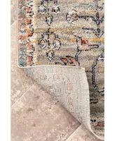 nuLoom Delicate Prima Persian Vintage-Inspired Beige 5'3" x 7'3" Area Rug