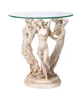 Design Toscano the Muses Glass-Topped Sculptural Table - Off