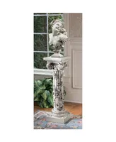 Design Toscano the Rose Garland Sculptural Pedestal