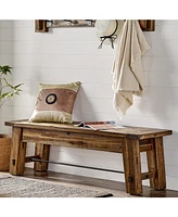 Alaterre Furniture Durango Wood Entryway and Dining Bench