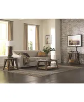 Alaterre Furniture Brookside Cement-Top Wood Console and Media Table