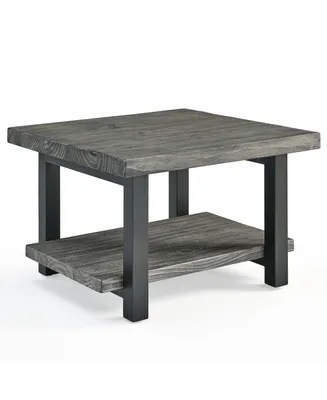 Alaterre Furniture Pomona Metal and Wood Square Coffee Table